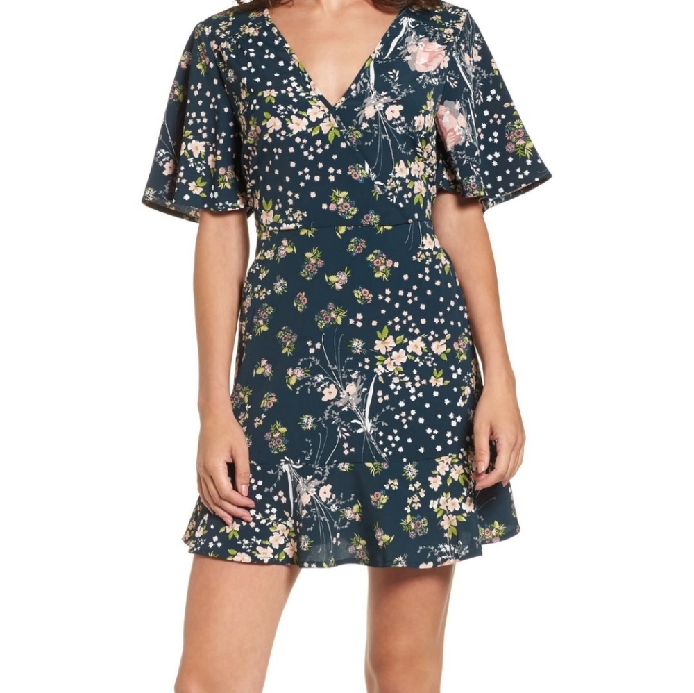 Band of Gypsies Moody Floral Dress